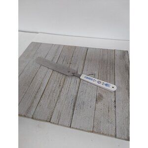 Vintage ACE Chef Stainless Steel Spatula Icing Baking White Blue Handle